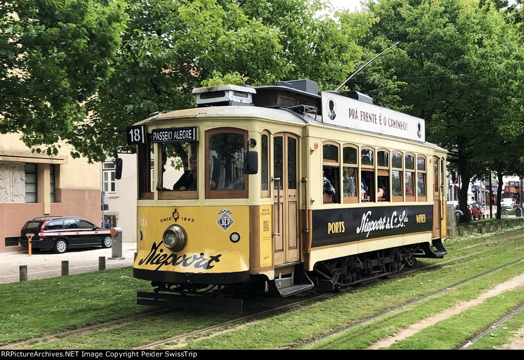 Historic streetcars in Porto